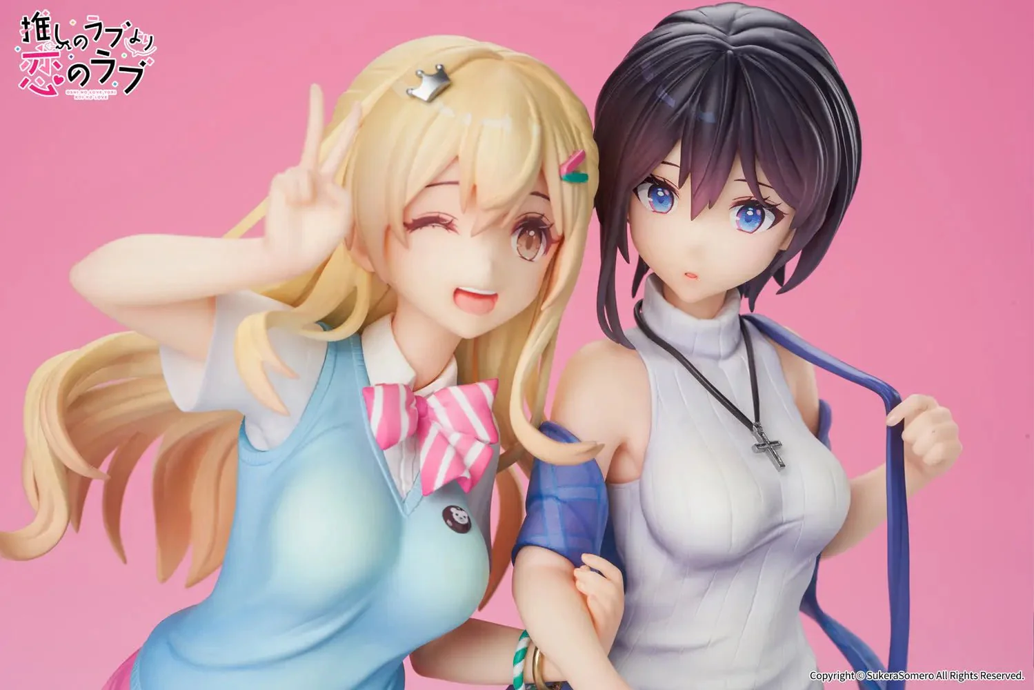 [Pre-order] OshiRabu Waifus Over Husbandos - Ren Furutachi & Akuru Hayahoshi Set of Two  1/7 Scale Figure APEX - Image 3