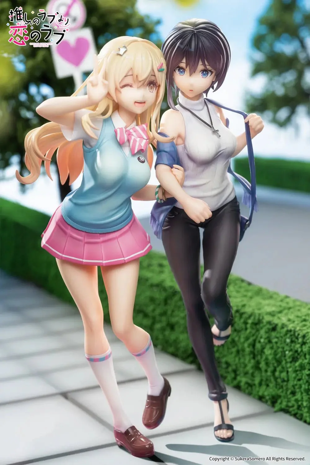 [Pre-order] OshiRabu Waifus Over Husbandos - Ren Furutachi & Akuru Hayahoshi Set of Two  1/7 Scale Figure APEX - Image 5