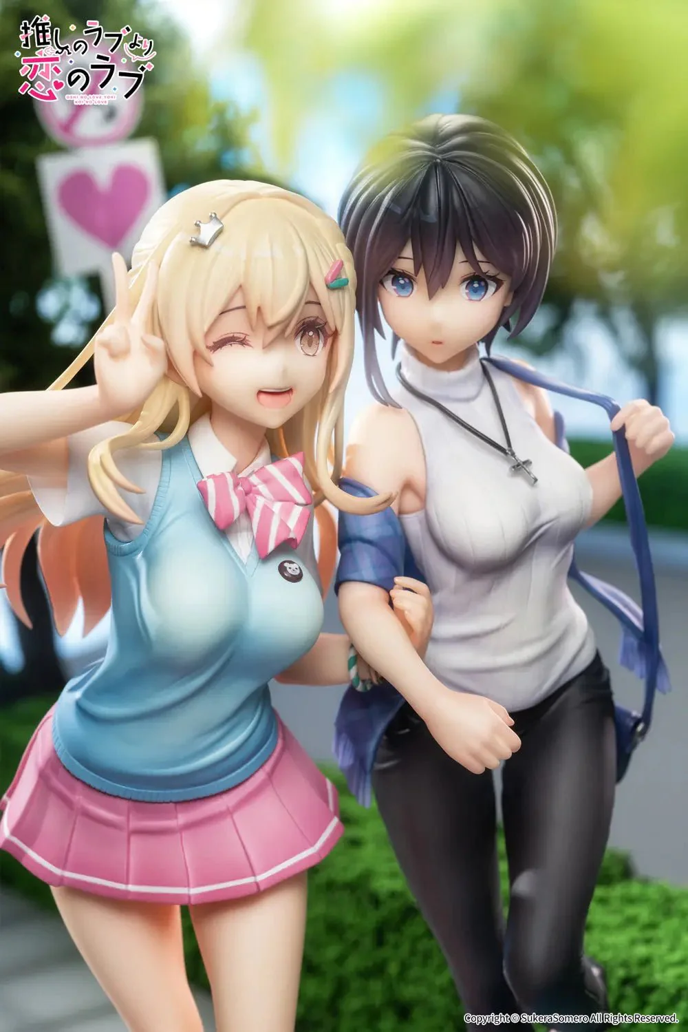 [Pre-order] OshiRabu Waifus Over Husbandos - Ren Furutachi & Akuru Hayahoshi Set of Two  1/7 Scale Figure APEX - Image 6
